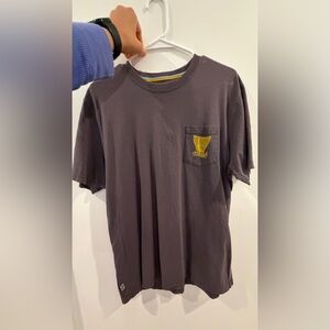 Men's Gray T-Shirt with Yellow Marsh Wear Writing